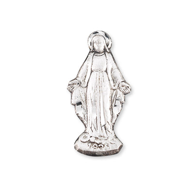 Our Lady of Grace Sterling Silver Lapel Pin w/Deluxe Screw, HMH Religious